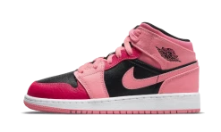 Air Jordan 1 Mid Coral Chalk Pink - 554725-662