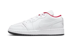 Air Jordan 1 Low White Gym Red - 553560-164