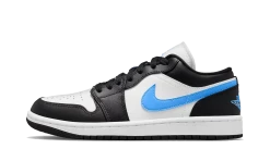 Air Jordan 1 Low Black University Blue White - DC0774-041