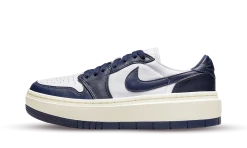 Air Jordan 1 Low Elevate White Midnight Navy Sail - DH7004-141