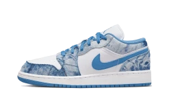 Air Jordan 1 Low Washed Denim - DM8947-100