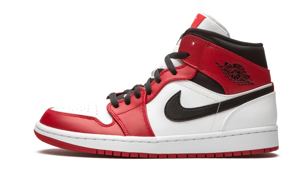 Air Jordan 1 Mid Chicago White - 554725-173 3 Air Jordan 1 Mid Chicago White - 554725-173