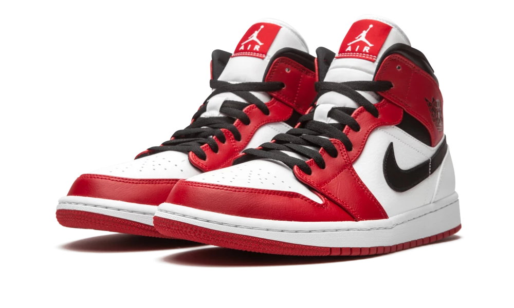 Air Jordan 1 Mid Chicago White - 554725-173 4 Air Jordan 1 Mid Chicago White - 554725-173 – Bild 2