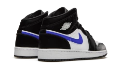 Air Jordan 1 Mid Black Racer Blue White - 554725-084 -Nike Verkäufe 2023 air jordan 1 mid gs black racer blue 3 1000 2048x2048