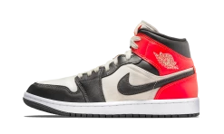 Air Jordan 1 Mid Light Orewood Brown - DQ6078-100
