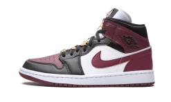 Air Jordan 1 Mid SE Black Dark Beetroot - CZ4385-016
