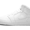 Air Jordan 1 Mid Triple White - 554725-130 -Nike Verkäufe 2023 air jordan 1 mid white 1 1000 2048x2048