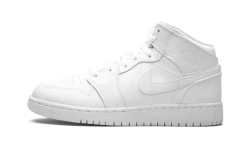 Air Jordan 1 Mid Triple White - 554725-130