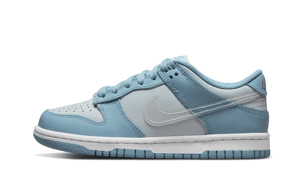Nike Dunk Low Aura Worn Blue Clear Swoosh - DH9765-401 3 Nike Dunk Low Aura Worn Blue Clear Swoosh - DH9765-401