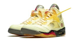 Air Jordan 5 Retro Off-White Sail - DH8565-100 -Nike Verkäufe 2023 off white air jordan 5 sail red 2 1000 2048x2048