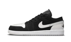 Air Jordan 1 Low Black White Diamond - DH6931-001