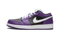 Air Jordan 1 Low Court Purple Black - 553558-501