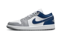 Air Jordan 1 Low White Grey Blue - DC0774-042