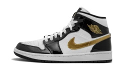 Air Jordan 1 Mid Black Gold - 852542-007