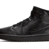 Air Jordan 1 Mid Black Snakeskin - BQ6472-010
