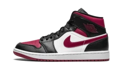 Air Jordan 1 Mid Bred Toe - 554724-066