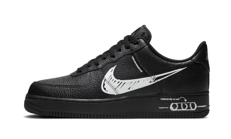 Nike Air Force 1 Sketch Black - CW7581-001 3 Nike Air Force 1 Sketch Black - CW7581-001