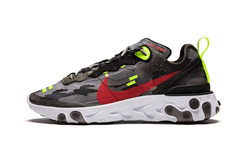 Nike React Element 87 Medium Olive Volt Crimson - CJ4988-200 3 Nike React Element 87 Medium Olive Volt Crimson - CJ4988-200